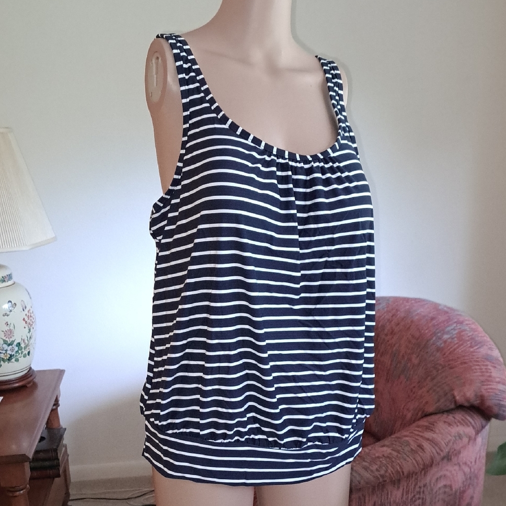 Sea Level Australia Navy Striped Women's Tank Top